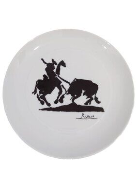 Vintage 1980s Picasso Matador Plate by Block Bidosoa Spain
